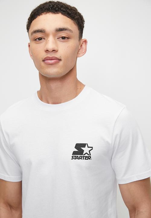 Starter - Starter Round Neck Core Logo Tee - White & Black