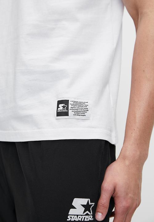 Starter - Starter Round Neck Core Logo Tee - White & Black