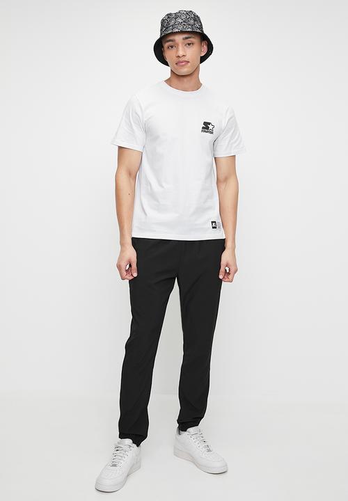 Starter - Starter Round Neck Core Logo Tee - White & Black
