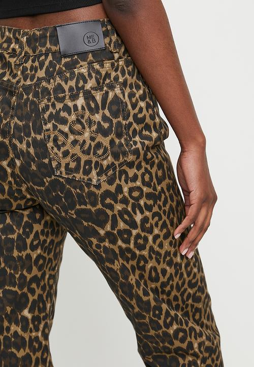 Me&B - Straight Leg Jeans In Animal - Animal