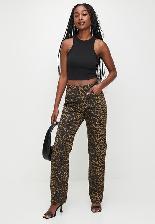 Me&B - Straight Leg Jeans In Animal - Animal