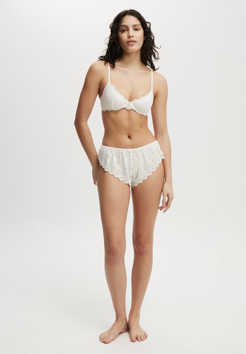 Cotton On - Broderie Underwire Bra - French Vanilla