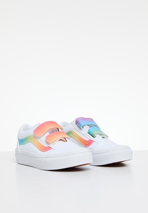 Vans - Old Skool V- Rainbow True White/Multi