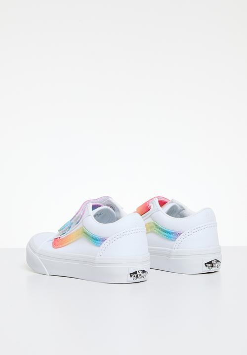 Vans - Old Skool V- Rainbow True White/Multi