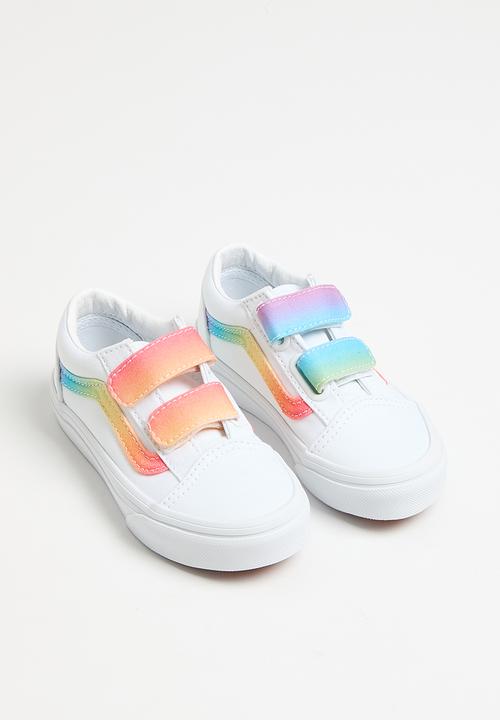 Vans - Old Skool V- Rainbow True White/Multi