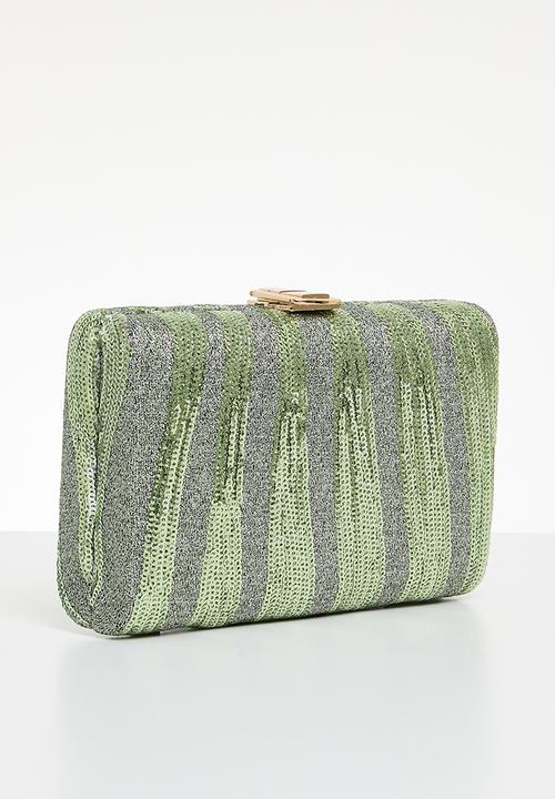 MILLA - Celestial fusion clutch bag - green