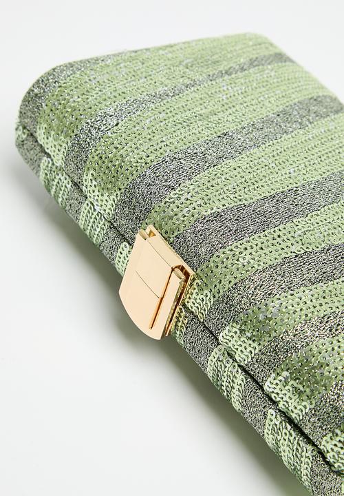 MILLA - Celestial fusion clutch bag - green