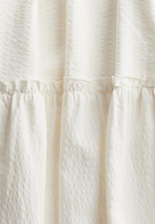 H&M - Tie-strap midi dress - white