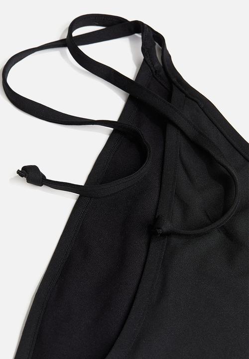 H&M - Tie tanga bikini bottoms - black