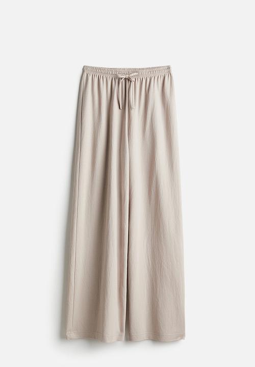 H&M - Wide pull-on trousers - beige