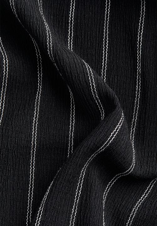 H&M - Wide pull-on trousers - black multi