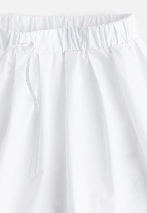 H&M - Voluminous mini skirt - white