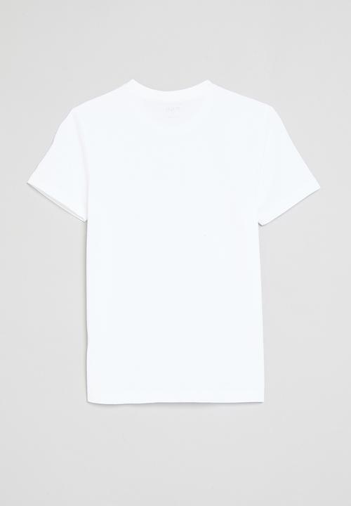 POLO - Boys gary printed ss tee - white