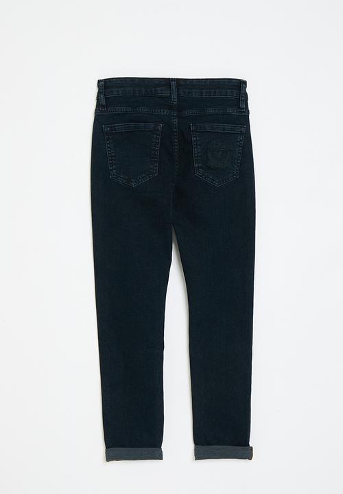 POLO - Boys marvin crested slim fit jean - dark wash