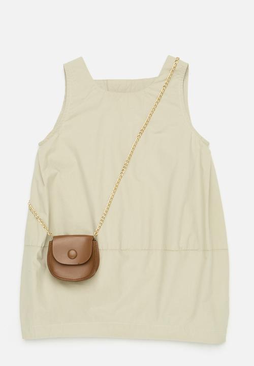 Pop Candy - Sleeveless dress - beige