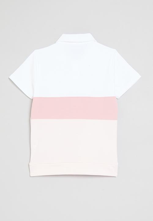FILA - Phoebe Golfer Top - Pink & White