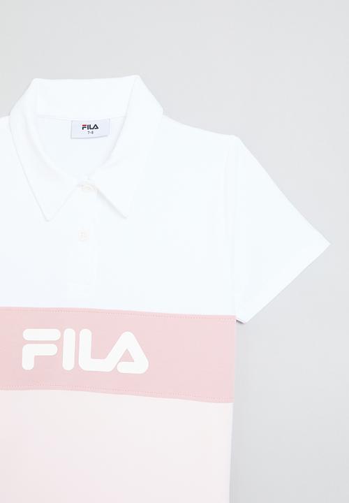 FILA - Phoebe Golfer Top - Pink & White