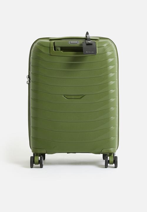 Cellini - Grande 4 Wheel Trolley - Army Green