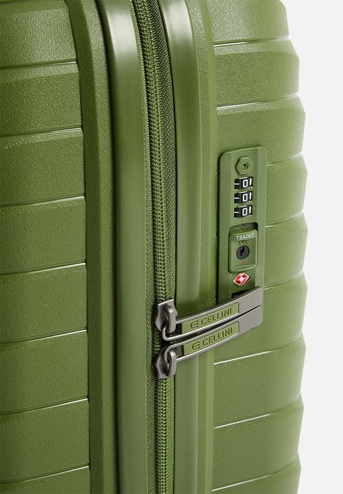 Cellini - Grande 4 Wheel Trolley - Army Green