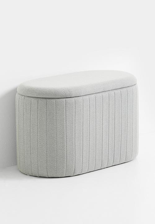 Sixth Floor - Polly storage ottoman - Grey