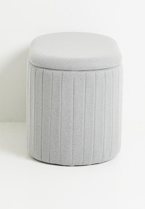 Sixth Floor - Polly storage ottoman - Grey