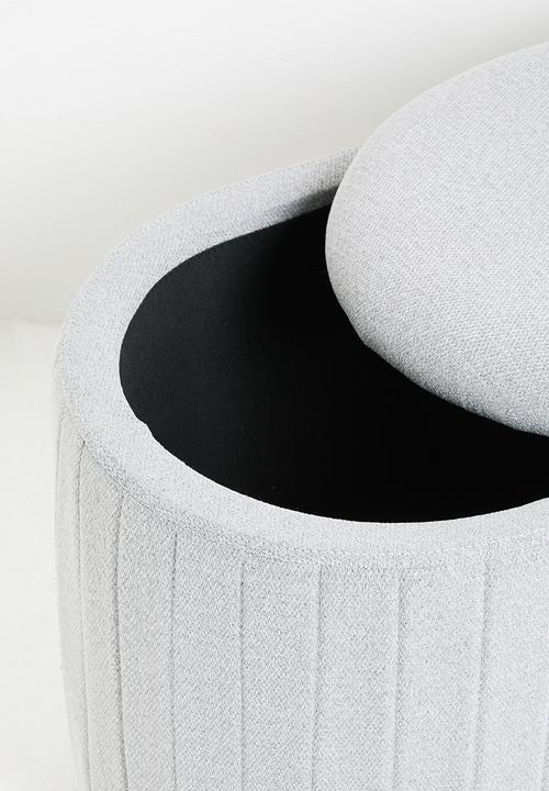 Sixth Floor - Polly storage ottoman - Grey