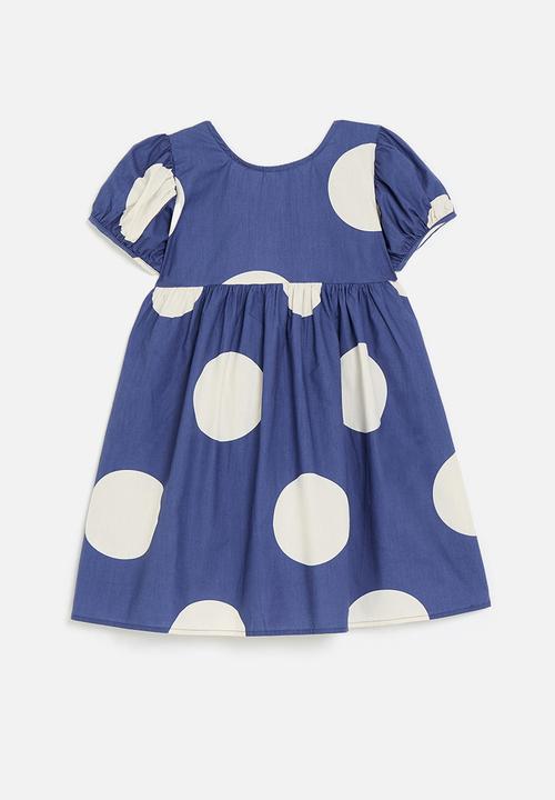 Pop Candy - Polka dot dress-blue & white