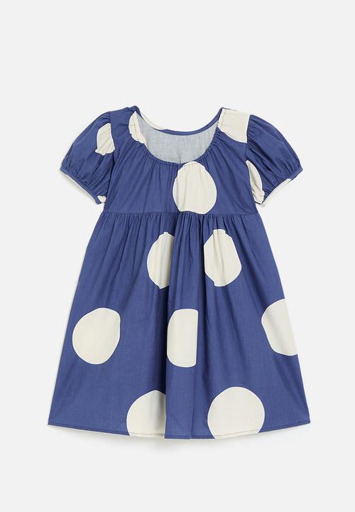 Pop Candy - Polka dot dress-blue & white