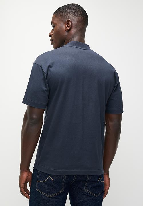 POLO - Jack Sport High Collar Short Sleeve Tee - Navy