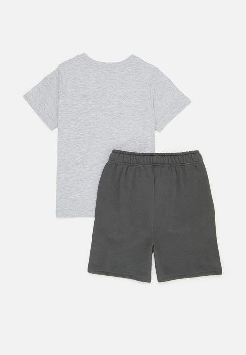 Pop Candy - Tee & short set - grey