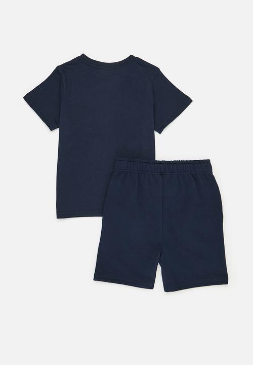 Pop Candy - Tee & short set - navy blue