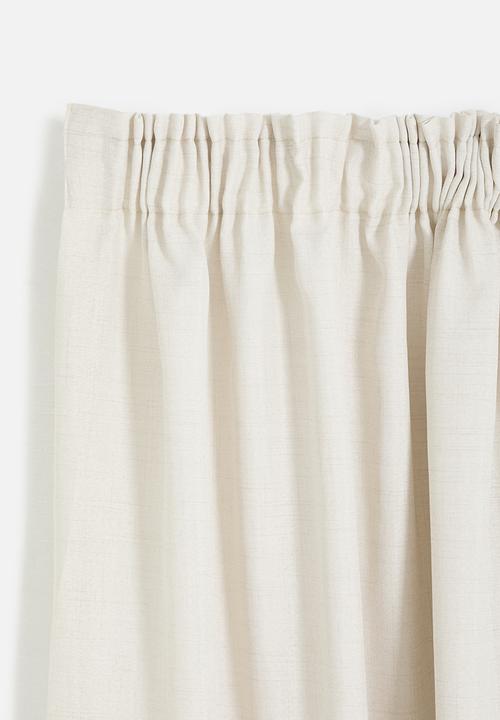 Sixth Floor - Capri Texture Taped Curtain - Natural