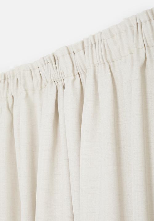 Sixth Floor - Capri Texture Taped Curtain - Natural