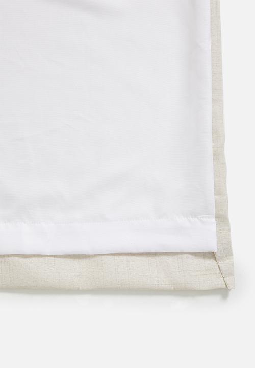 Sixth Floor - Capri Texture Taped Curtain - Natural