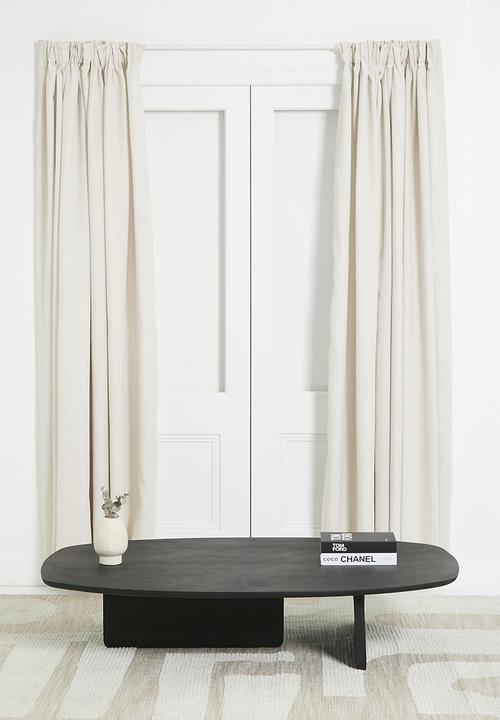 Sixth Floor - Capri Texture Taped Curtain - Natural