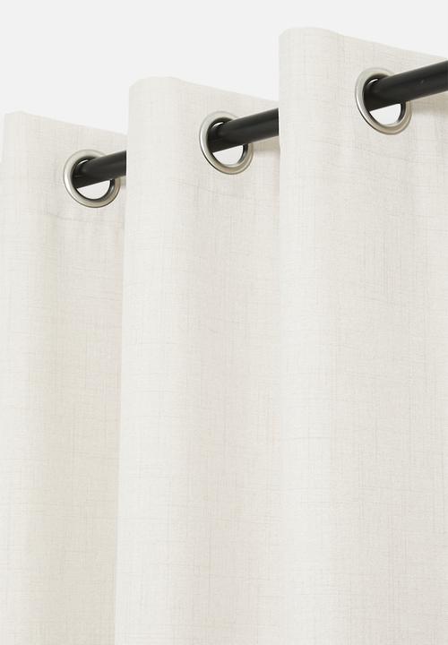 Sixth Floor - Capri Texture Eyelet Curtain - Natural