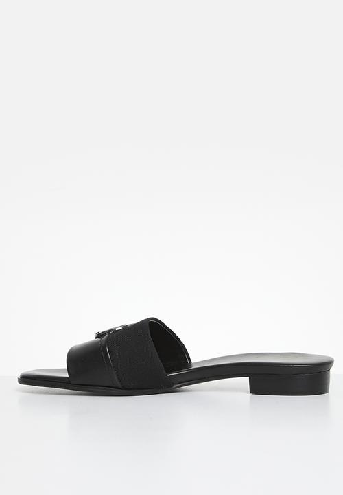 POLO - Jacquard mule - black
