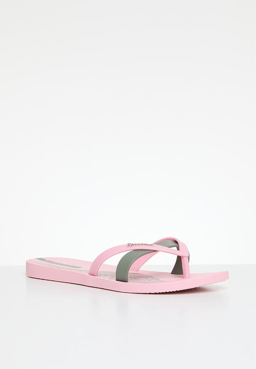 Ipanema - Kirei print flip flop - pink green
