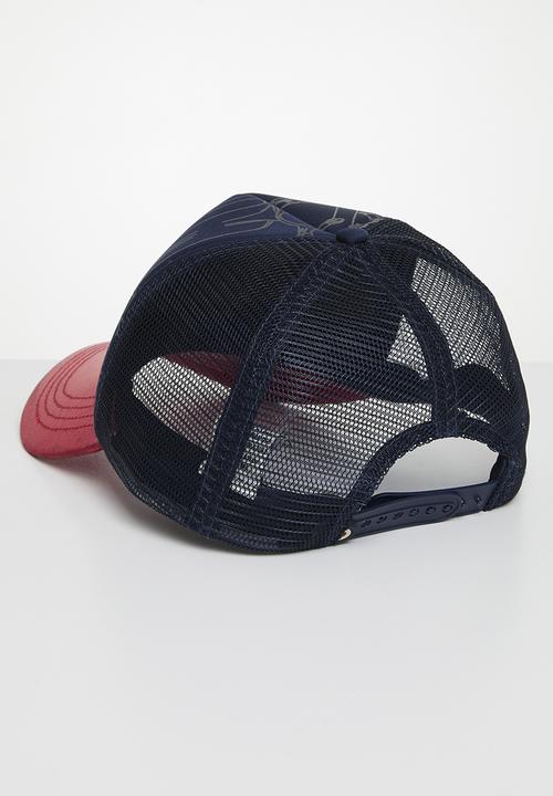 Ben Sherman - Ben sherman foil trucker - navy/red