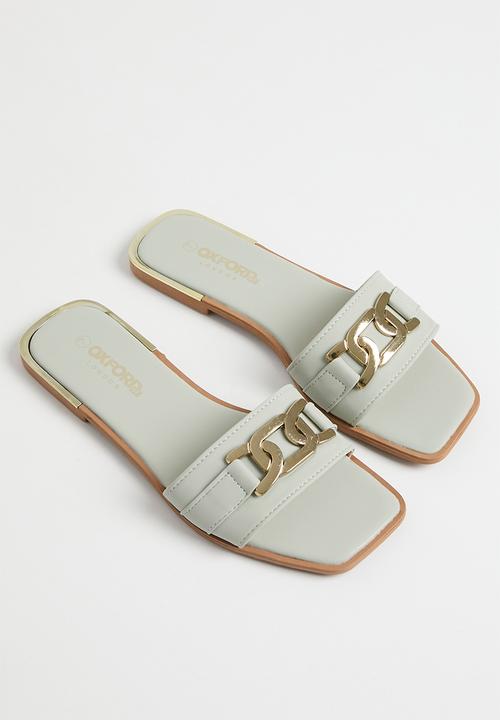 Oxford Street - Classic Slide - sage & gold