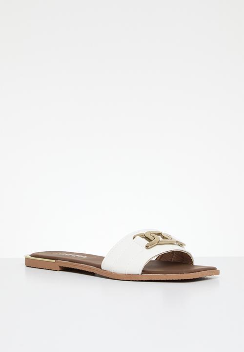 Oxford Street - Classic Slide - white & gold