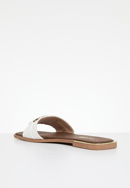 Oxford Street - Classic Slide - white & gold