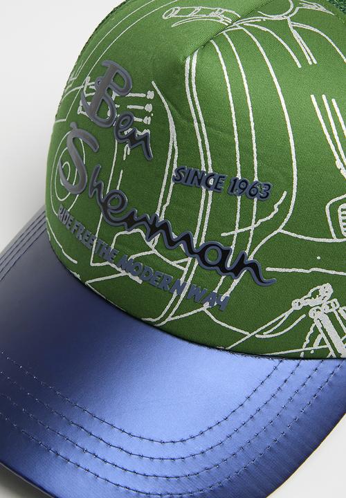 Ben Sherman - Ben sherman foil trucker - bright green/navy