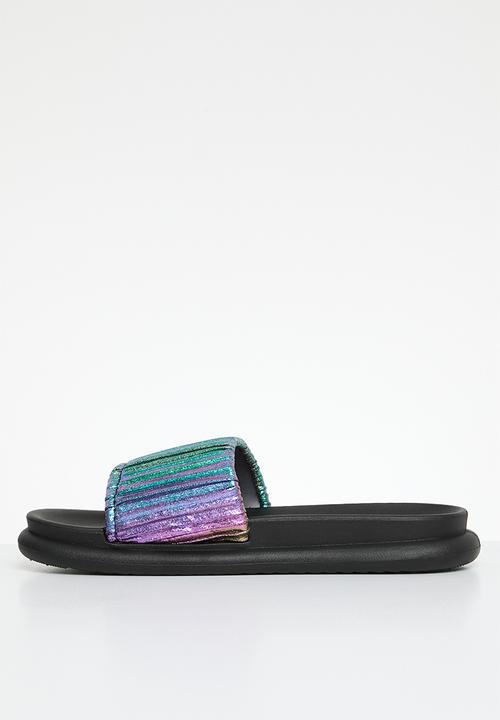 Oxford Street - Iridescent slide - Black