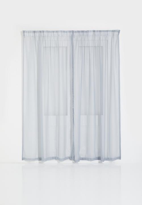 Plain voile Taped twin pack - Grey