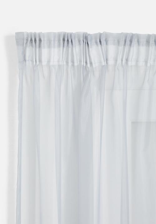 Design Collection - Plain voile Taped twin pack - Grey