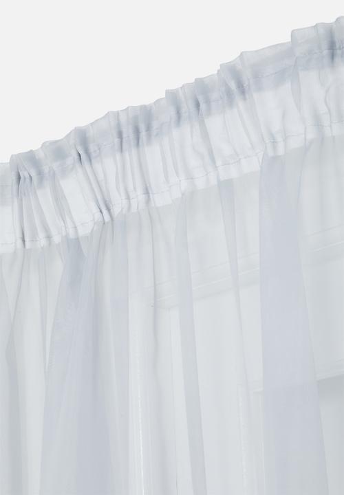 Design Collection - Plain voile Taped twin pack - Grey