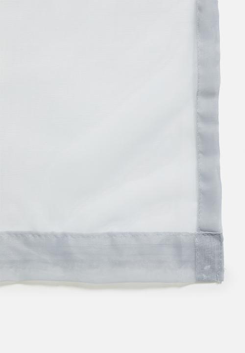 Design Collection - Plain voile Taped twin pack - Grey