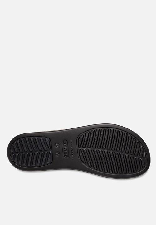 Crocs - Brooklyn buckle low wedge - black