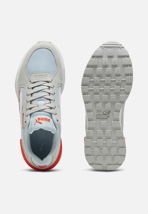 PUMA - Graviton Jr - Frosted Dew-Puma White-Cool Light Gray-Flame Flicker